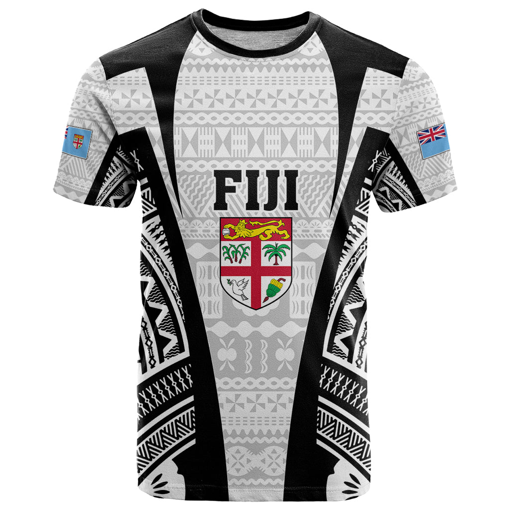 Personalised Fiji Rugby T Shirt 2023 World Cup History Makers - White Ver LT7 White - Polynesian Pride