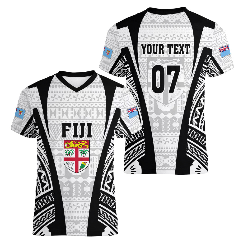 personalised-fiji-rugby-women-v-neck-t-shirt-2023-world-cup-history-makers-white-ver