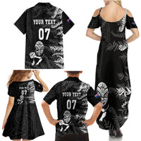 personalised-new-zealand-rugby-family-matching-summer-maxi-dress-and-hawaiian-shirt-silver-fern-basic-2023-world-cup