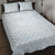 White Sunday Quilt Bed Set Plumeria Tatau Mix Tapa