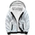 White Sunday Sherpa Hoodie Plumeria Tatau Mix Tapa