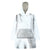 White Sunday Wearable Blanket Hoodie Plumeria Tatau Mix Tapa