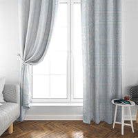 White Sunday Window Curtain Plumeria Tatau Mix Tapa LT7 - Polynesian Pride
