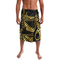 Polynesia Lavalava Black & Gold Fancy Plumeria LT7 Black Gold - Polynesian Pride