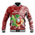 Hawaii Christmas Mele Kalikimaka Baseball Jacket Santa Claus LT7 Unisex Red - Polynesian Pride