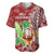 Hawaii Christmas Mele Kalikimaka Baseball Jersey Santa Claus LT7 Red - Polynesian Pride