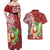 Hawaii Christmas Mele Kalikimaka Couples Matching Off Shoulder Maxi Dress and Hawaiian Shirt Santa Claus LT7 - Polynesian Pride