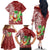 Hawaii Christmas Mele Kalikimaka Family Matching Off Shoulder Long Sleeve Dress and Hawaiian Shirt Santa Claus LT7 - Polynesian Pride