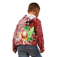 Hawaii Christmas Mele Kalikimaka Kid Hoodie Santa Claus LT7 - Polynesian Pride