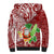 Hawaii Christmas Mele Kalikimaka Sherpa Hoodie Santa Claus LT7 - Polynesian Pride