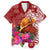 Papua New Guinea Christmas Family Matching Off Shoulder Maxi Dress and Hawaiian Shirt Bird-of-Paradise Special LT7 Dad's Shirt - Short Sleeve Red - Polynesian Pride