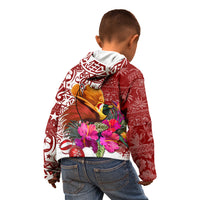 Papua New Guinea Christmas Kid Hoodie Bird-of-Paradise Special LT7 - Polynesian Pride