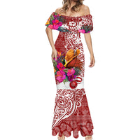 Papua New Guinea Christmas Mermaid Dress Bird-of-Paradise Special LT7 - Polynesian Pride