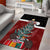 Personalised New Zealand Maori Christmas Area Rug Xmas Fern Mix Kowhawhai