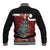 Personalised New Zealand Maori Christmas Baseball Jacket Xmas Fern Mix Kowhawhai