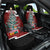 Personalised New Zealand Maori Christmas Car Seat Cover Xmas Fern Mix Kowhawhai