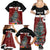 Personalised New Zealand Maori Christmas Family Matching Summer Maxi Dress and Hawaiian Shirt Xmas Fern Mix Kowhawhai