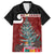 Personalised New Zealand Maori Christmas Family Matching Summer Maxi Dress and Hawaiian Shirt Xmas Fern Mix Kowhawhai