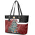 Personalised New Zealand Maori Christmas Leather Tote Bag Xmas Fern Mix Kowhawhai