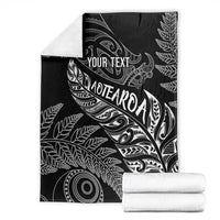 Aotearoa Personalized Lawn Bowls Maori Blanket New Zealand Black Tribal Silver Fern - Polynesian Pride