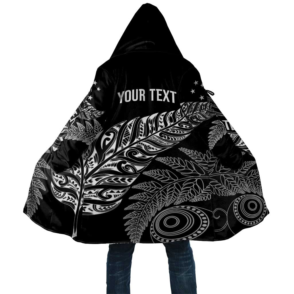Aotearoa Personalized Lawn Bowls Maori Cloak New Zealand Black Tribal Silver Fern - Polynesian Pride
