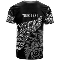 Aotearoa Personalized Lawn Bowls Maori T Shirt New Zealand Black Tribal Silver Fern - Polynesian Pride