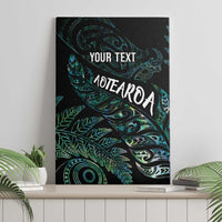 Aotearoa Personalized Lawn Bowls Maori Canvas Wall Art New Zealand Paua Shell Tribal Silver Fern - Polynesian Pride