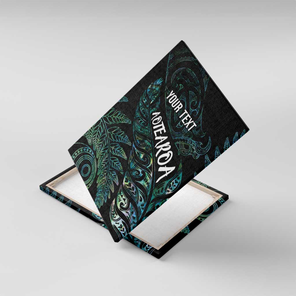 Aotearoa Personalized Lawn Bowls Maori Canvas Wall Art New Zealand Paua Shell Tribal Silver Fern - Polynesian Pride