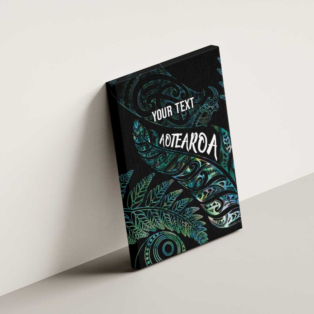 Aotearoa Personalized Lawn Bowls Maori Canvas Wall Art New Zealand Paua Shell Tribal Silver Fern - Polynesian Pride