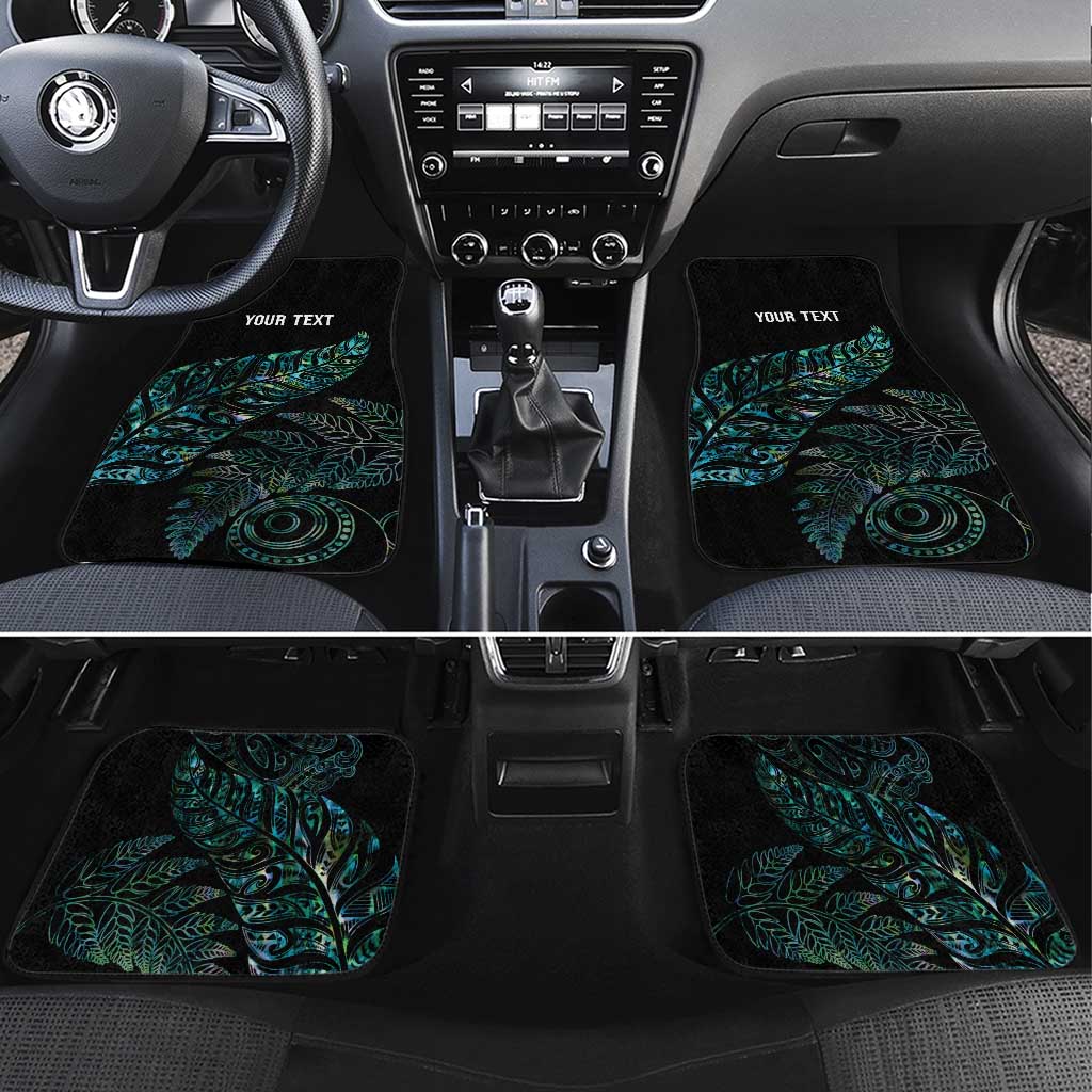 Aotearoa Personalized Lawn Bowls Maori Car Mats New Zealand Paua Shell Tribal Silver Fern - Polynesian Pride