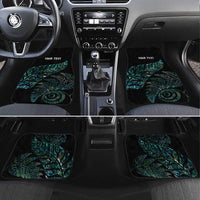 Aotearoa Personalized Lawn Bowls Maori Car Mats New Zealand Paua Shell Tribal Silver Fern - Polynesian Pride