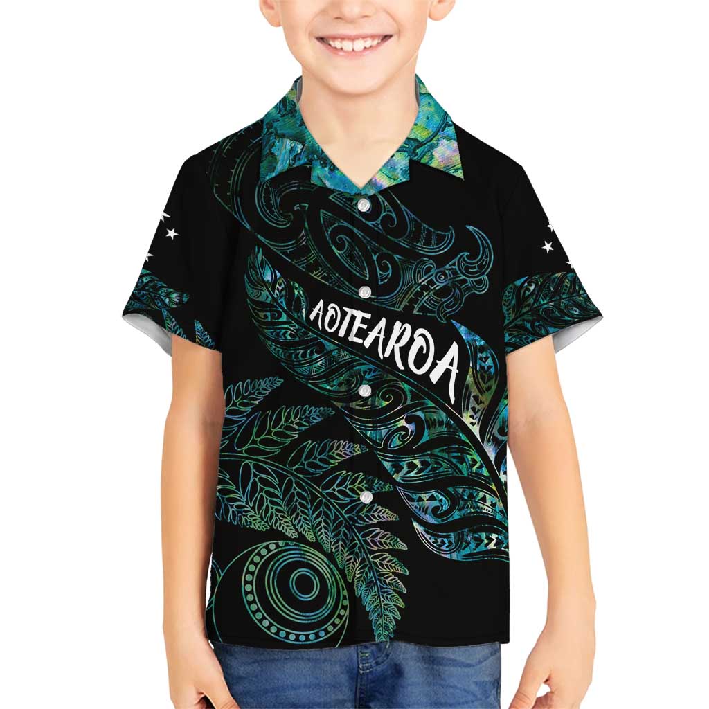 Aotearoa Personalized Lawn Bowls Maori Family Matching Summer Maxi Dress and Hawaiian Shirt New Zealand Paua Shell Tribal Silver Fern - Polynesian Pride