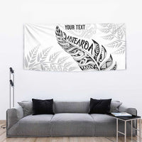 Aotearoa Personalized Lawn Bowls Maori Tapestry New Zealand White Tribal Silver Fern - Polynesian Pride