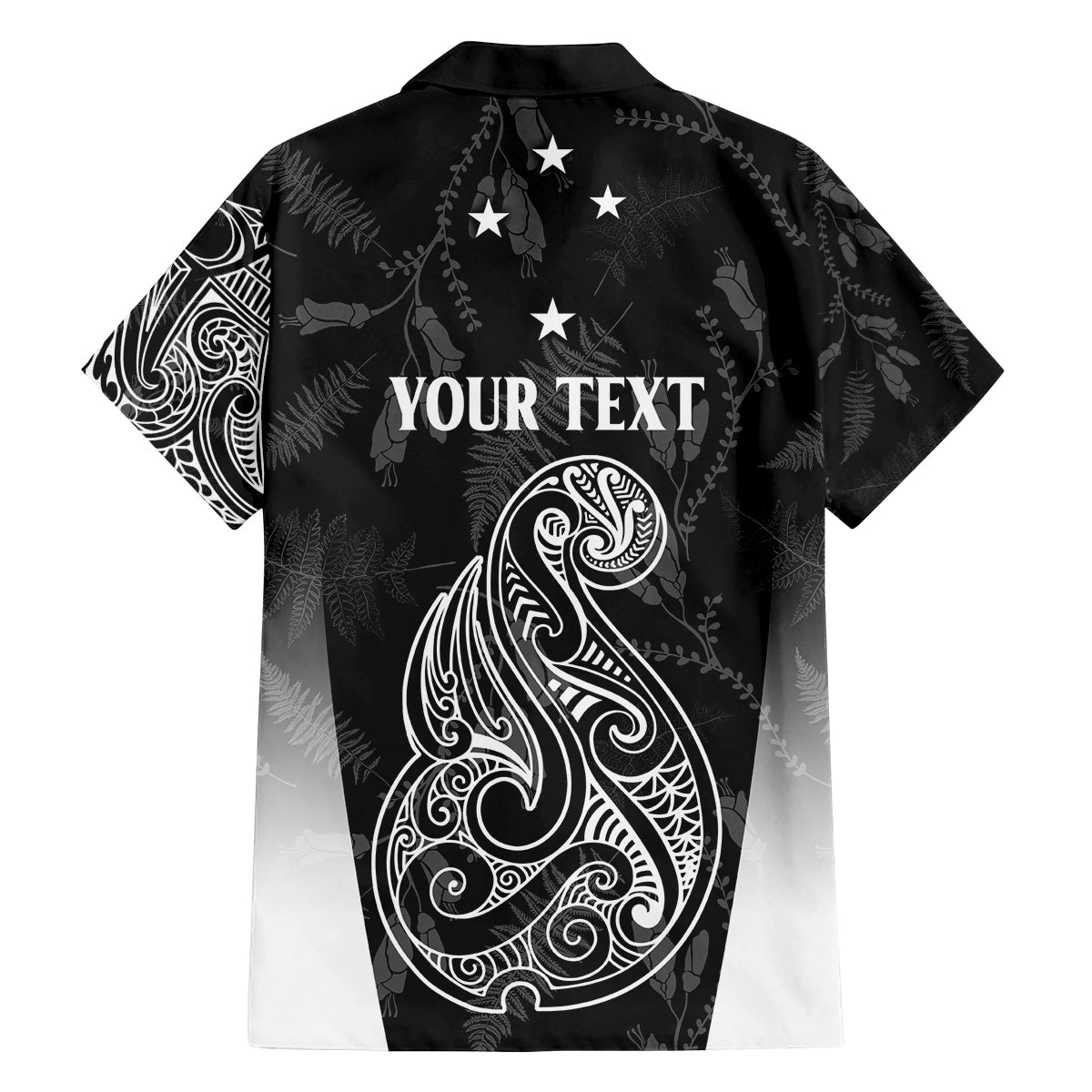 Personalised Maori Waitangi Family Matching Tank Maxi Dress and Hawaiian Shirt New Zealand Silver Fern Mix Kowhai Flowers LT7 - Polynesian Pride