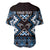 Personalised Taniko Motifs Aotearoa Baseball Jersey Waitangi Kowhaiwhai Kiwi - Blue