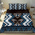 Personalised Taniko Motifs Aotearoa Bedding Set Waitangi Kowhaiwhai Kiwi - Blue