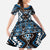 Personalised Taniko Motifs Aotearoa Family Matching Summer Maxi Dress and Hawaiian Shirt Waitangi Kowhaiwhai Kiwi - Blue