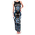 Personalised Taniko Motifs Aotearoa Family Matching Tank Maxi Dress and Hawaiian Shirt Waitangi Kowhaiwhai Kiwi - Blue