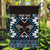 Personalised Taniko Motifs Aotearoa Garden Flag Waitangi Kowhaiwhai Kiwi - Blue