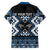 Personalised Taniko Motifs Aotearoa Hawaiian Shirt Waitangi Kowhaiwhai Kiwi - Blue