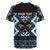 Personalised Taniko Motifs Aotearoa Rugby Jersey Waitangi Kowhaiwhai Kiwi - Blue