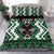 Personalised Taniko Motifs Aotearoa Bedding Set Waitangi Kowhaiwhai Kiwi - Green