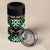 Personalised Taniko Motifs Aotearoa 4 in 1 Can Cooler Tumbler Waitangi Kowhaiwhai Kiwi - Green