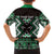 Personalised Taniko Motifs Aotearoa Family Matching Puletasi and Hawaiian Shirt Waitangi Kowhaiwhai Kiwi - Green