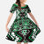 Personalised Taniko Motifs Aotearoa Family Matching Summer Maxi Dress and Hawaiian Shirt Waitangi Kowhaiwhai Kiwi - Green