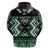 Personalised Taniko Motifs Aotearoa Hoodie Waitangi Kowhaiwhai Kiwi - Green