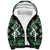 Personalised Taniko Motifs Aotearoa Sherpa Hoodie Waitangi Kowhaiwhai Kiwi - Green