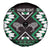 Personalised Taniko Motifs Aotearoa Spare Tire Cover Waitangi Kowhaiwhai Kiwi - Green