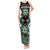 Personalised Taniko Motifs Aotearoa Tank Maxi Dress Waitangi Kowhaiwhai Kiwi - Green