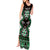 Personalised Taniko Motifs Aotearoa Tank Maxi Dress Waitangi Kowhaiwhai Kiwi - Green